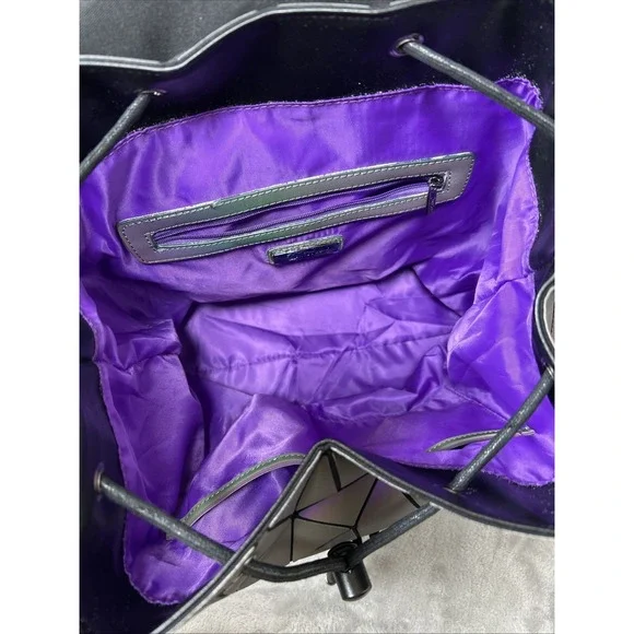 LUXSHE Geometric Iridescent Backpack Luminous Drawstring Backpack READ! - Picture 11 of 16